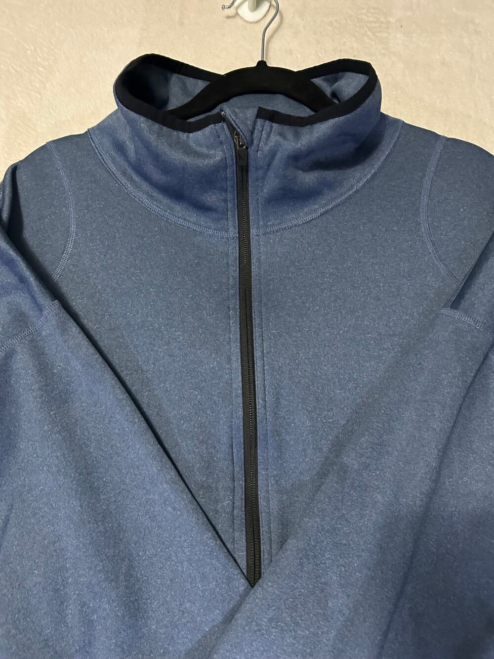 Eddie Bauer Women's 2XL Blue Fleece Zip Jacket Front Pocket Casual